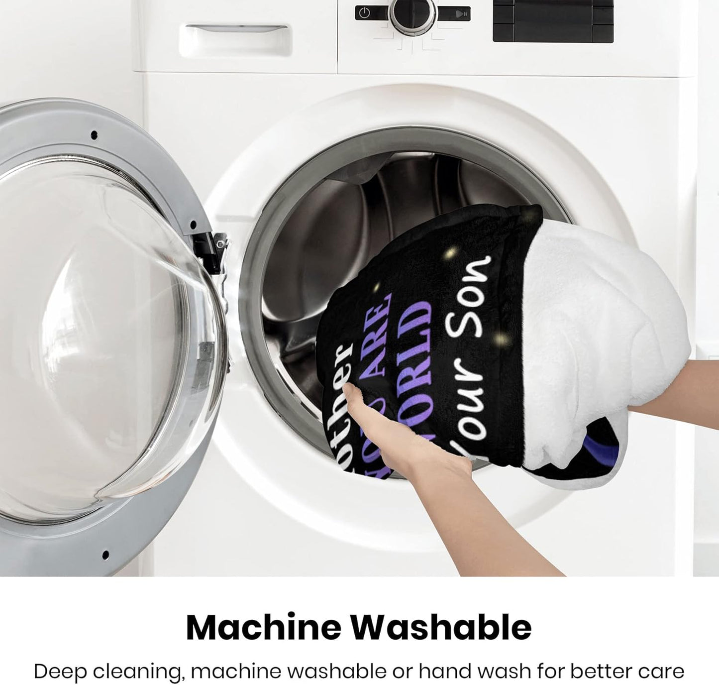 Personalized Soft Flannel Throw Blanket for Mom from Son - Butterfly Custom 50"X60" - Christmas, Thanksgiving, Birthday Gifts