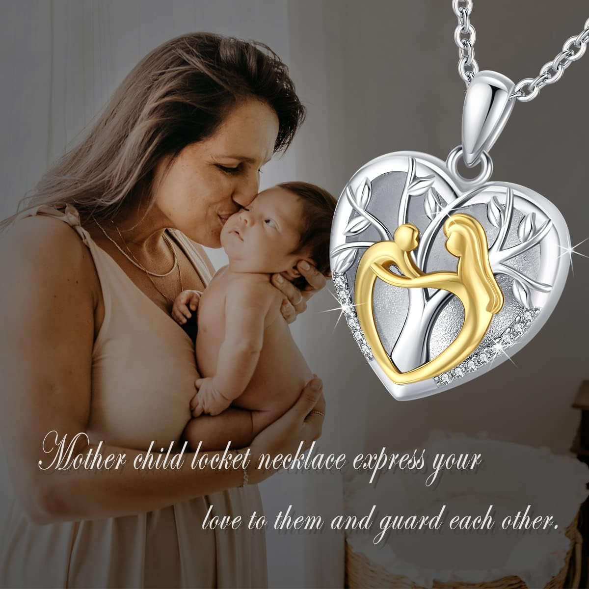 Picture Locket Necklace for Women Men Rose 14K Real Gold 925 Sterling Silver Jewelry Heart Locket Necklace That Holds Pictures Tree of Life Viking Wolf Celtic Knot St Christopher St Michael Pendant
