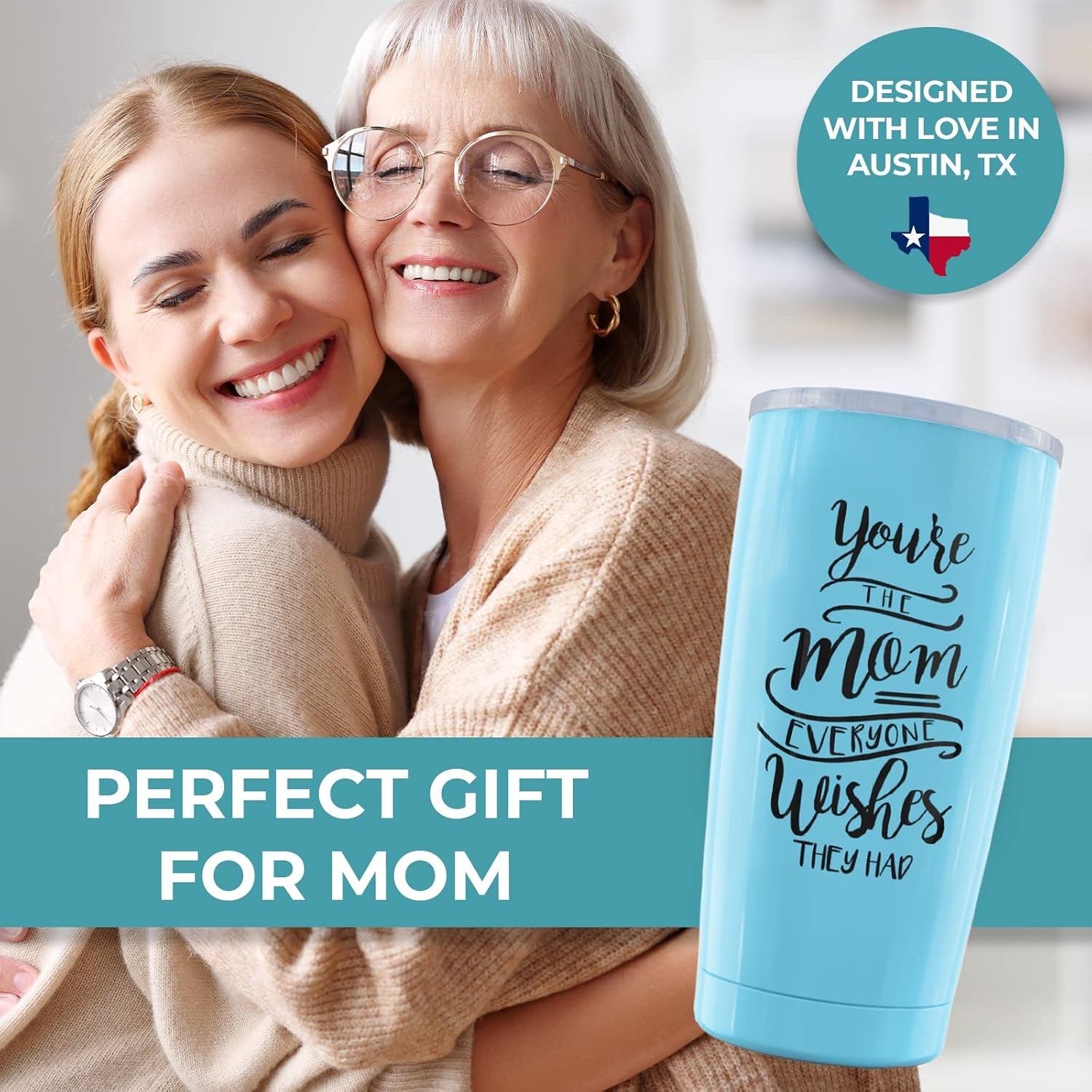 DISCONTINUED Mom Tumbler 20Oz, Coffee Tumbler for Women, Coffee Mugs for Mom, Best Mom Mug, Coffee Mug for Women, Tumbler for Mom Travel Mug, Mothers Day Gifts for Mom Gifts, Mom Birthday Gifts