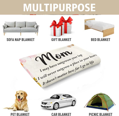 Gifts for Mom, Mom Blanket, Birthday Gifts for Mom, Mom Gifts for Christmas Valentines Mothers Day, Presents for Mom, Mom Gifts from Daughters Son, Mom Throw Blanket 60" X 50"