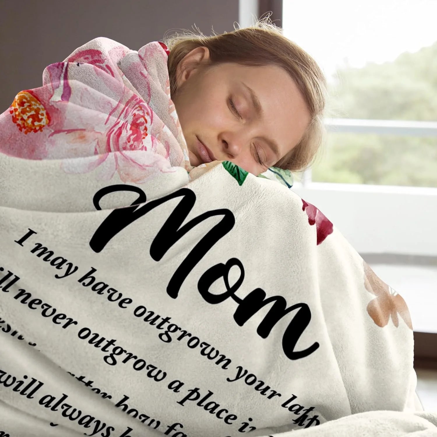 Gifts for Mom, Mom Blanket, Birthday Gifts for Mom, Mom Gifts for Christmas Valentines Mothers Day, Presents for Mom, Mom Gifts from Daughters Son, Mom Throw Blanket 60" X 50"