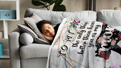 Mom Gifts,Gifts for Mom, Mom Birthday Gifts,To My Mom Blanket,Christmas Day Gifts for Mom, Mom Birthday Gifts from Daughter Son,Soft Throw Blanket-50 × 60"