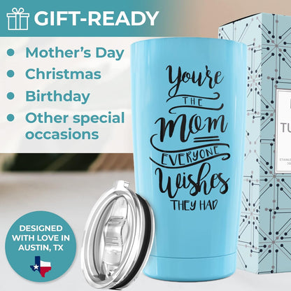 DISCONTINUED Mom Tumbler 20Oz, Coffee Tumbler for Women, Coffee Mugs for Mom, Best Mom Mug, Coffee Mug for Women, Tumbler for Mom Travel Mug, Mothers Day Gifts for Mom Gifts, Mom Birthday Gifts